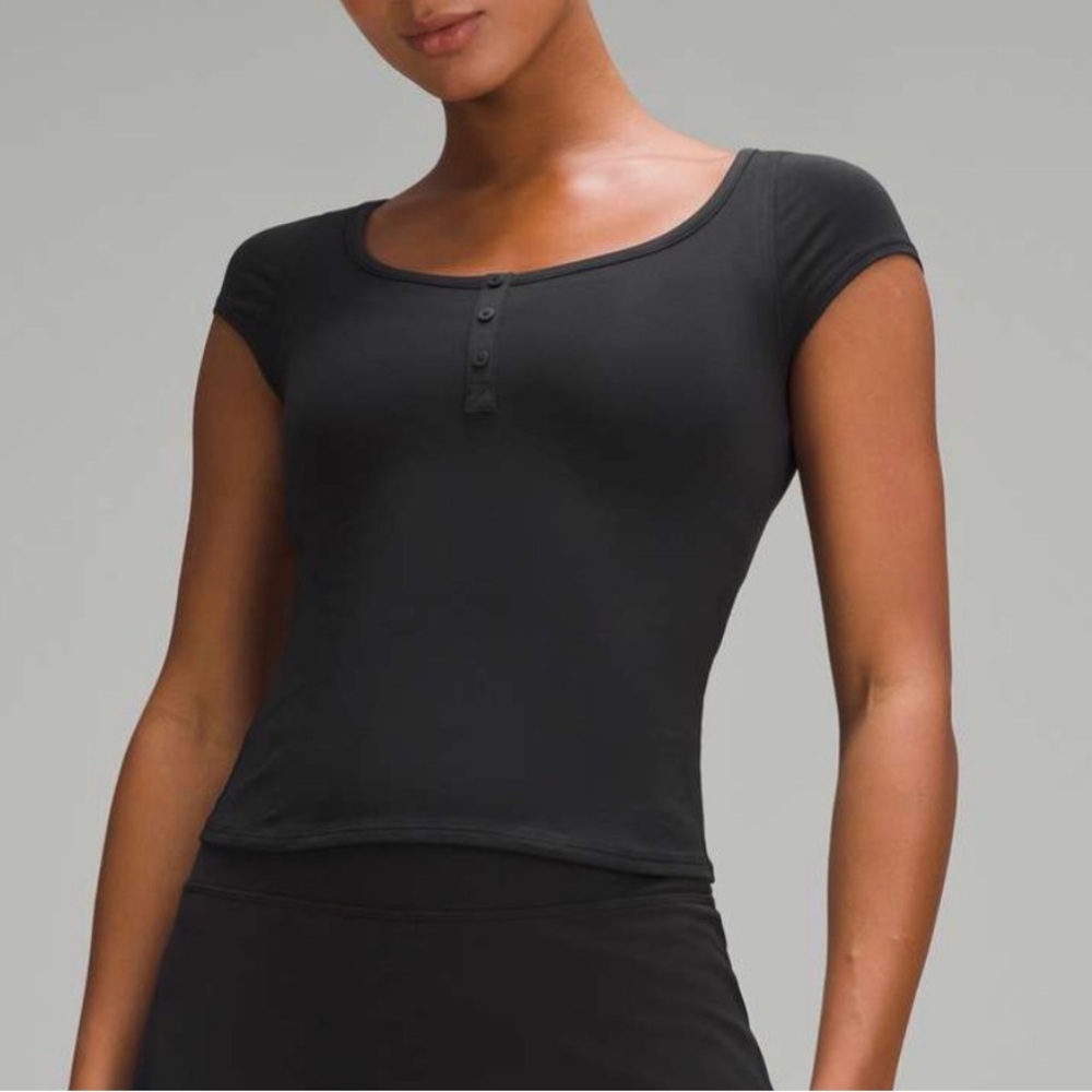 Lululemon Cap Sleeve Henley Shirt